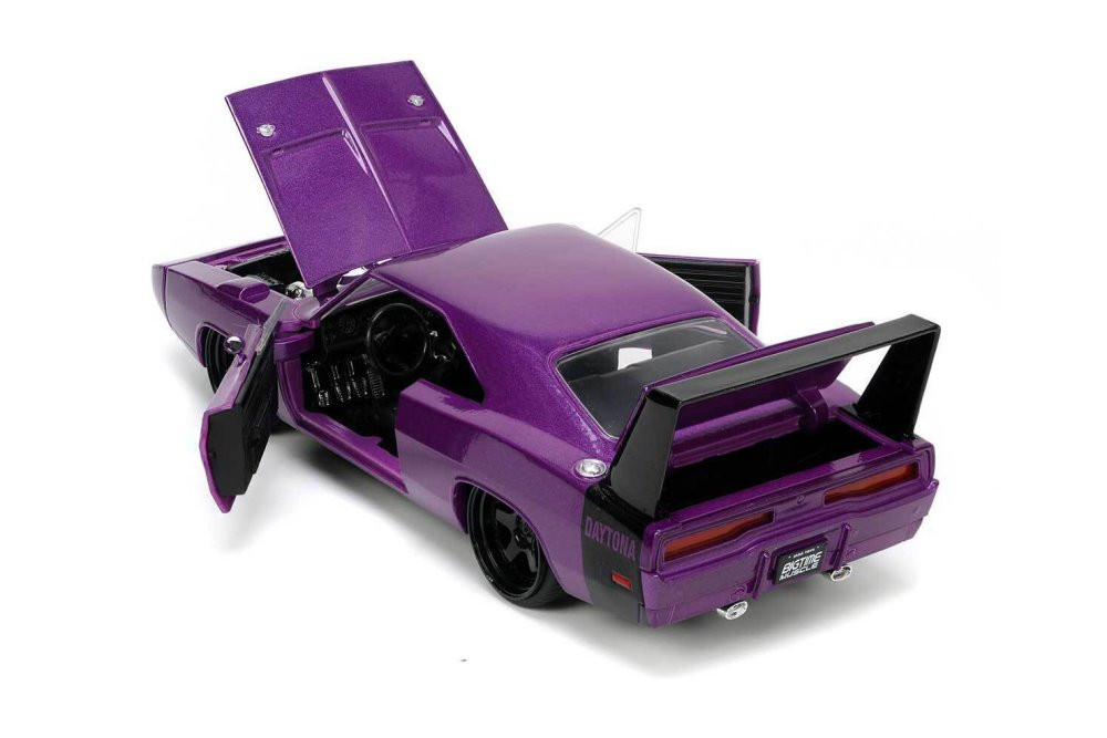 1969 Dodge Charger Daytona, Purple - Jada Toys 34036/4 - 1/24 scale Diecast Model Toy Car
