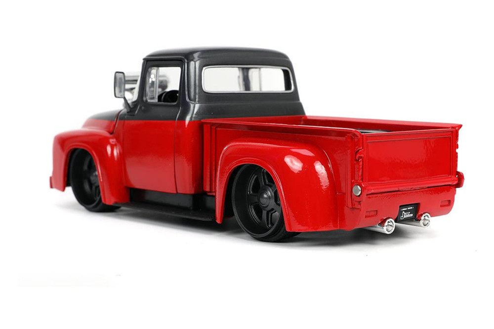 1956 Ford F-100 with Spare Tires, Red - Jada Toys 33019 - 1