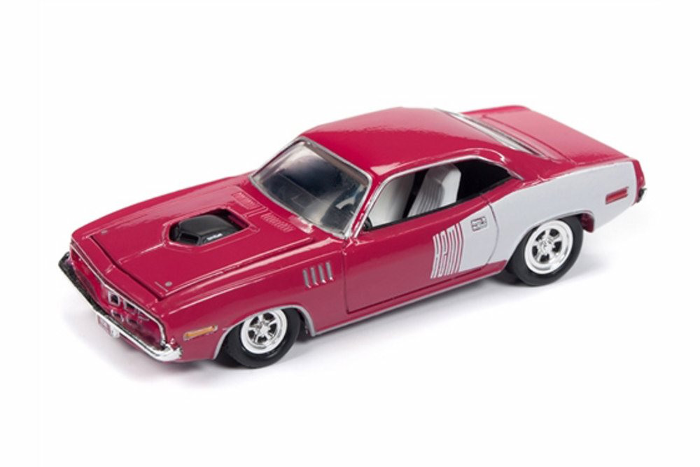1971 Plymouth Barracuda, Pink - Round 2 RC009/48B - 1/64 scale Diecast Model Toy Car