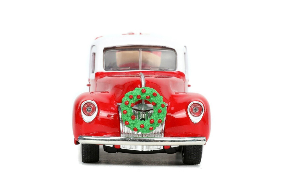 Mr. & Mrs. Santa Claus Twin Pack, Red/White - Jada Toys 34441 - Diecast Model Toy Car