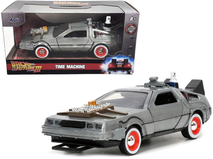 DeLorean DMC (Time Machine), Back to the Future Part III - Jada Toys 32290 - 1/32 scale Diecast Car