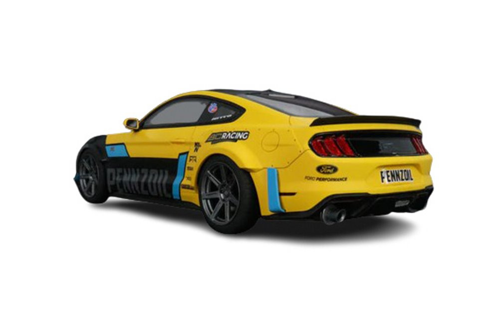 2021 Ford Mustang RTR Spec 5 Widebody, Black/Yellow - GT Spirit US056 - 1/18 scale Resin Car