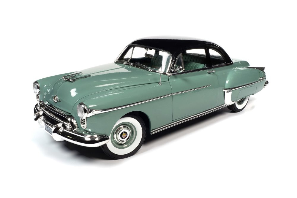 1950 Oldsmobile Rocket 88, Green - Auto World AMM1280 - 1/18 scale Diecast Model Toy Car