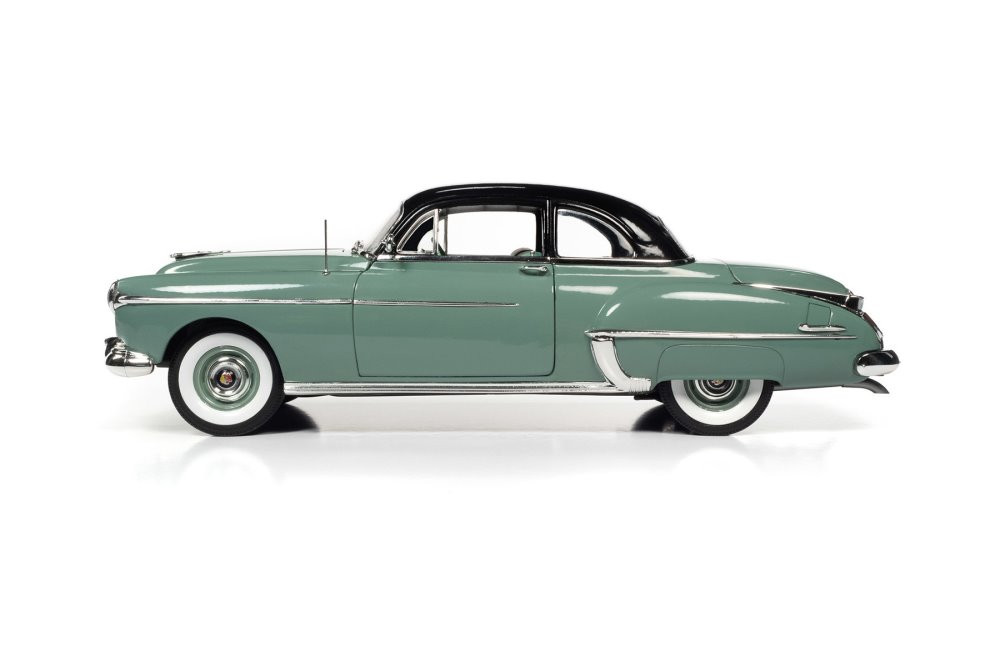 1950 Oldsmobile Rocket 88, Green - Auto World AMM1280 - 1/18 scale Diecast Model Toy Car