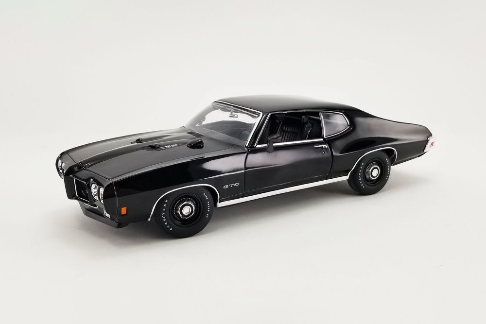 1970 Pontiac GTO Judge, Black - Acme A1801218 - 1/18 scale Diecast Model Toy Car