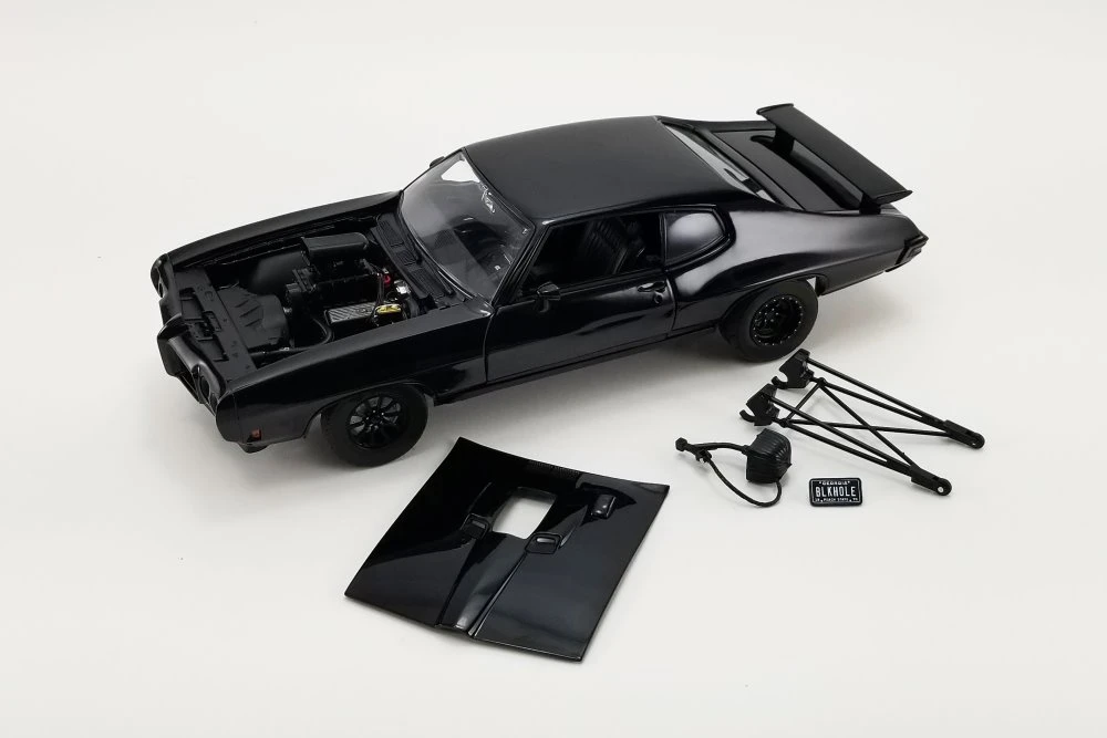 1970 Pontiac GTO Judge Hardtop, Black - Acme A1801217 - 1/18 scale Diecast Model Toy Car