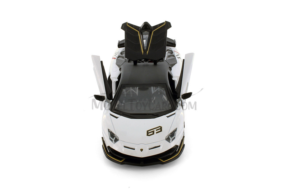  Lamborghini Aventador SVJ Diecast Car Set - Box of 4 1/24 scale Diecast Model Cars, Assd Colors