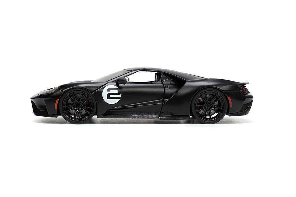 2017 Ford GT #2, Matte Black - Jada Toys 33882 - 1/24 scale