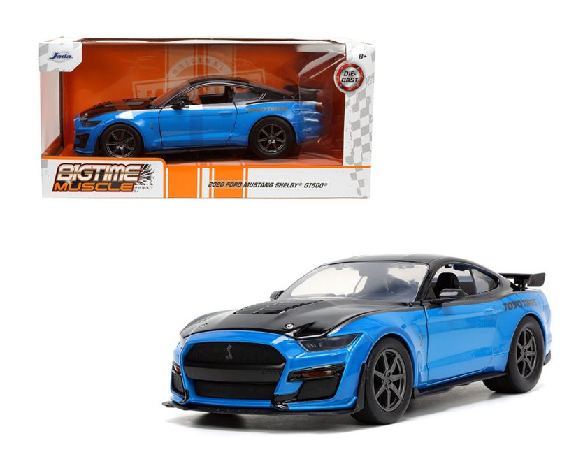 2015 Ford Mustang Shelby GT500, Blue - Jada Toys 33881 - 1/24 scale Diecast Model Toy Car