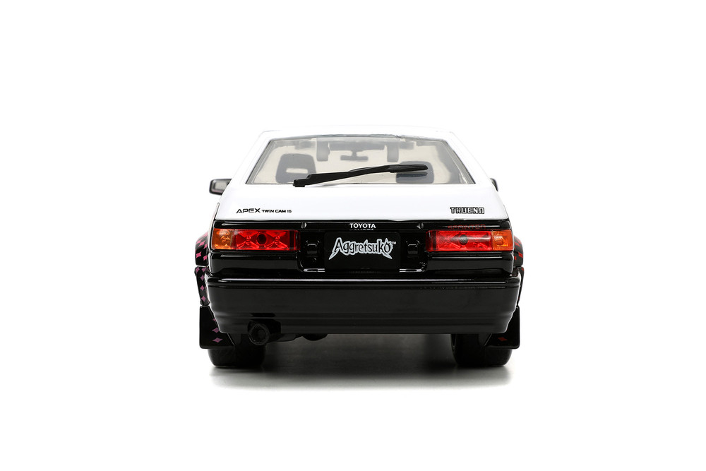 1986 Toyota Trueno (AE86) RHD #25 w/ Aggretsuko Figure, Aggretsuko