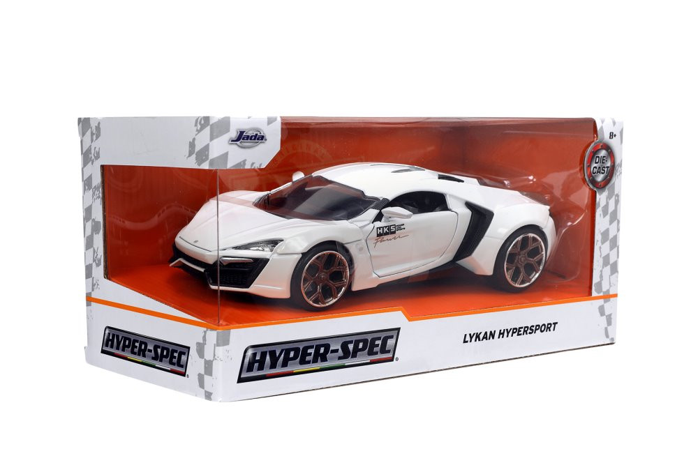 Lykan Hypersport, White - Jada Toys 34030 - 1/24 scale Diecast Model Toy Car