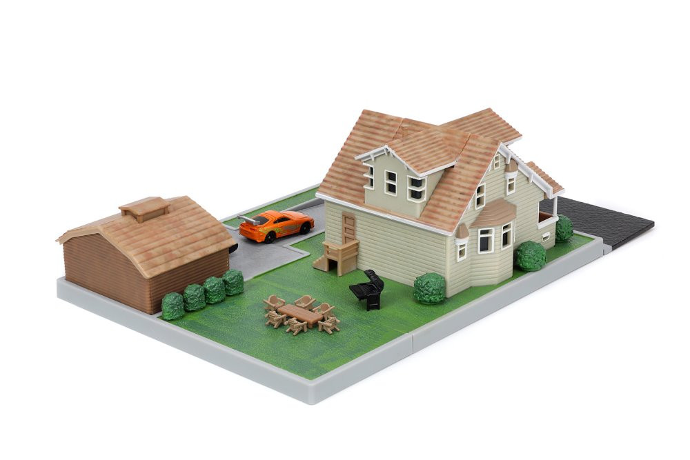 Fast & Furious Dom's House Diorama Set, Multi- - Jada Toys 33668 - 1/65 scale Diorama