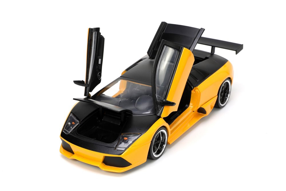 Lamborghini Murciélago LP64, Orange and Black - Jada Toys 34028 - 1/24  scale Diecast Model Toy Car