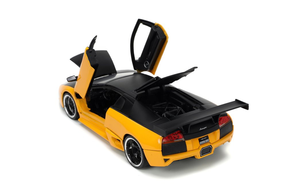 Lamborghini Murciélago LP64, Orange and Black - Jada Toys 34028 - 1/24  scale Diecast Model Toy Car