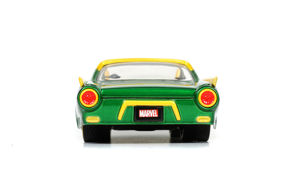 1963 Ford Thunderbird w/ Loki Figure, Marvel Cars - Jada Toys