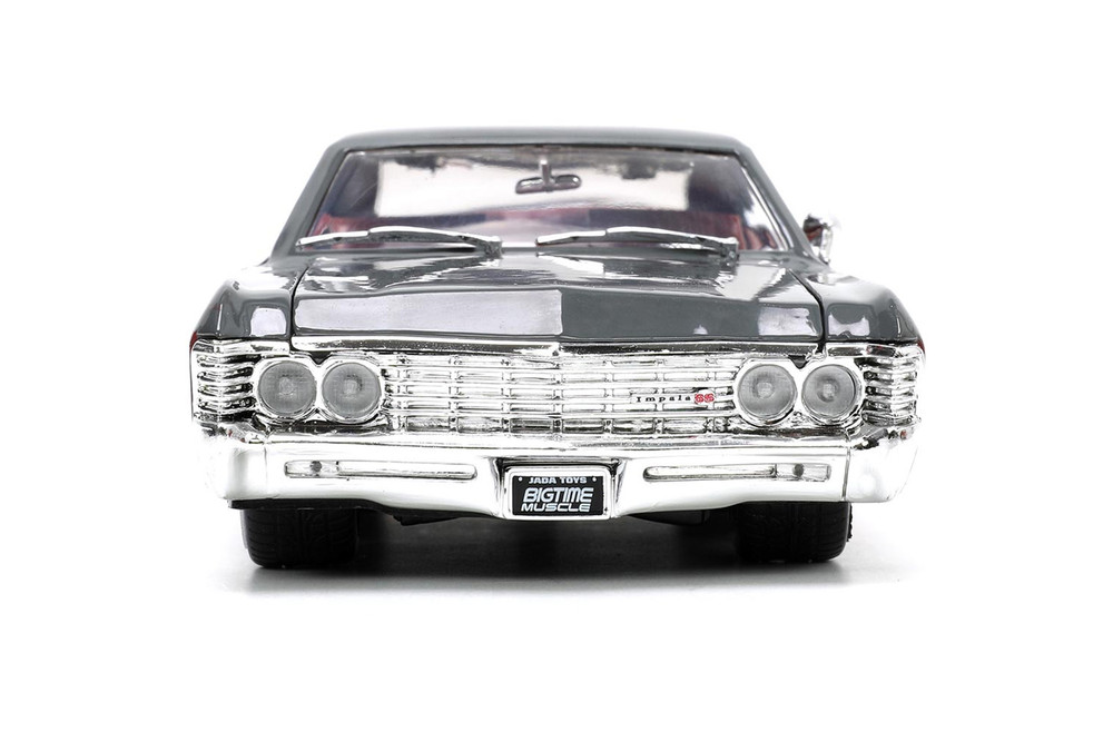 1967 Chevy Impala SS, Gray /Burgundy - Jada Toys 33864 - 1