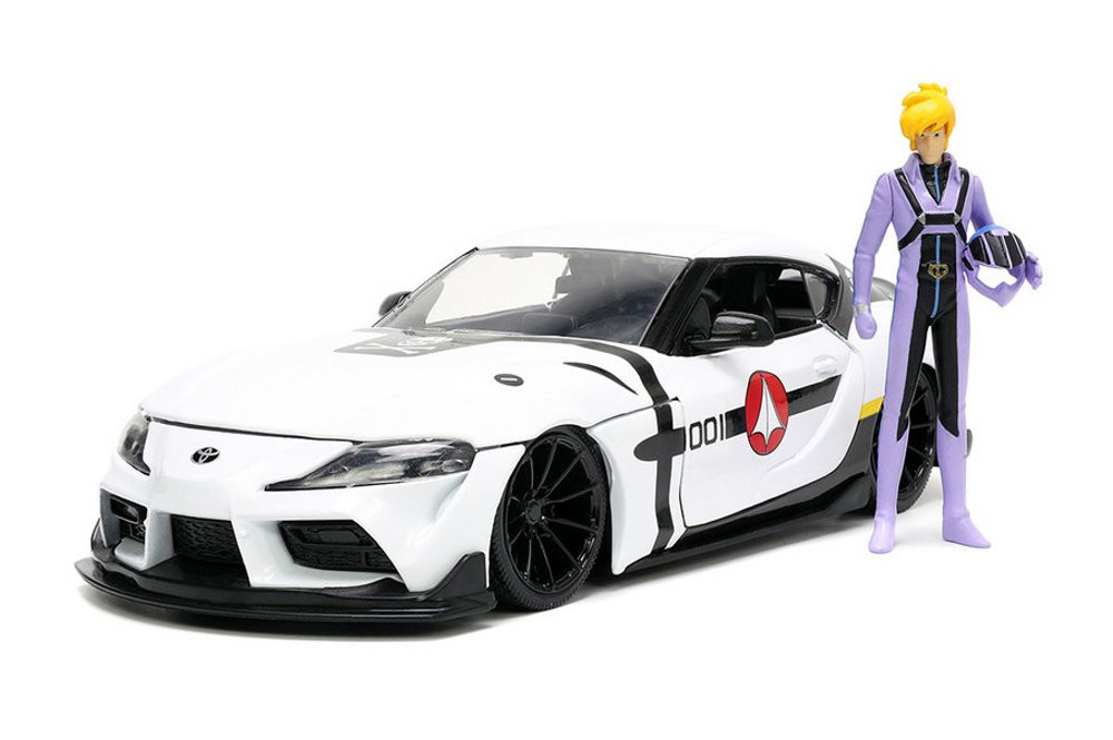 2020 Toyota Supra w/ Roy Focker Figurine, White - Jada Toys 33682