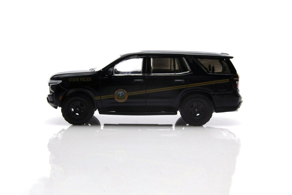 2021 Chevy Tahoe Police Pursuit Vehicle, Black - Greenlight 30343