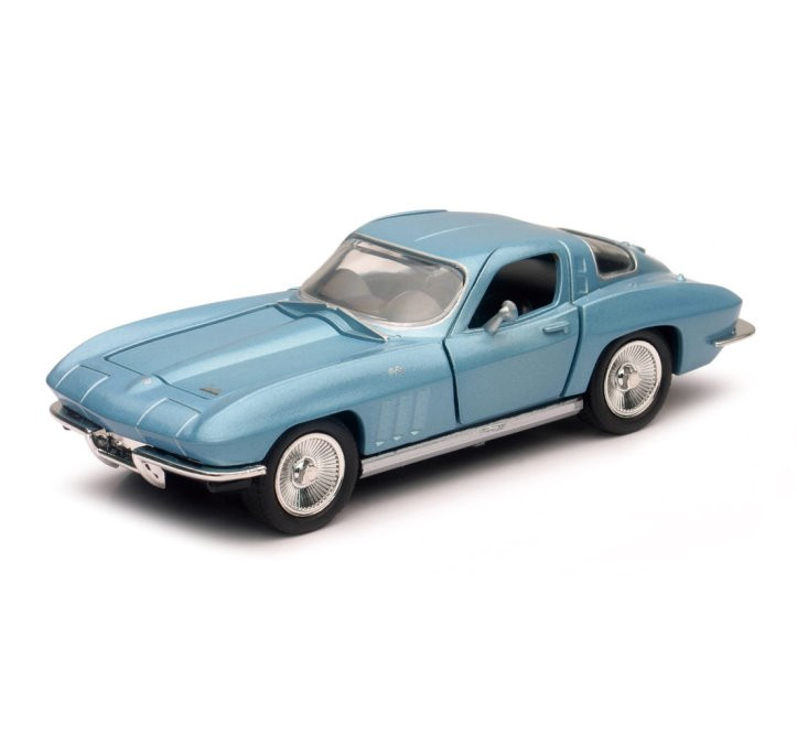 1966 Chevy Corvette, Blue - New Ray 51433 - 1/32 scale Diecast