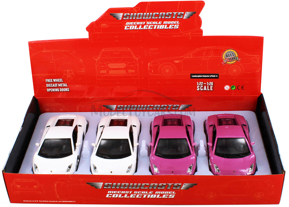 Lamborghini Gallardo LP 560-4 Diecast Car Set Box of 4 1/24 Scale