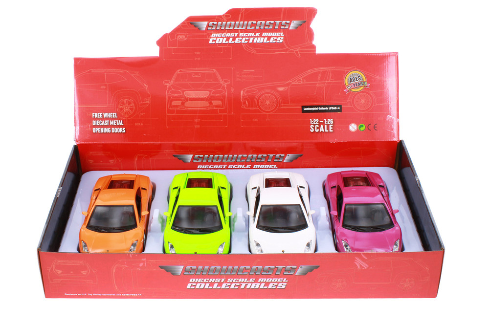 Lamborghini Gallardo LP 560-4 Diecast Car Set Box of 4 1/24 Scale