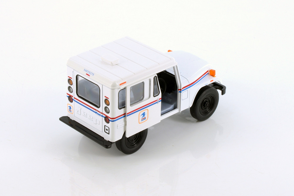 1971 Jeep DJ-5B USPS, White - Kinsmart 5435D - 1/26 scale Diecast Model Toy Car