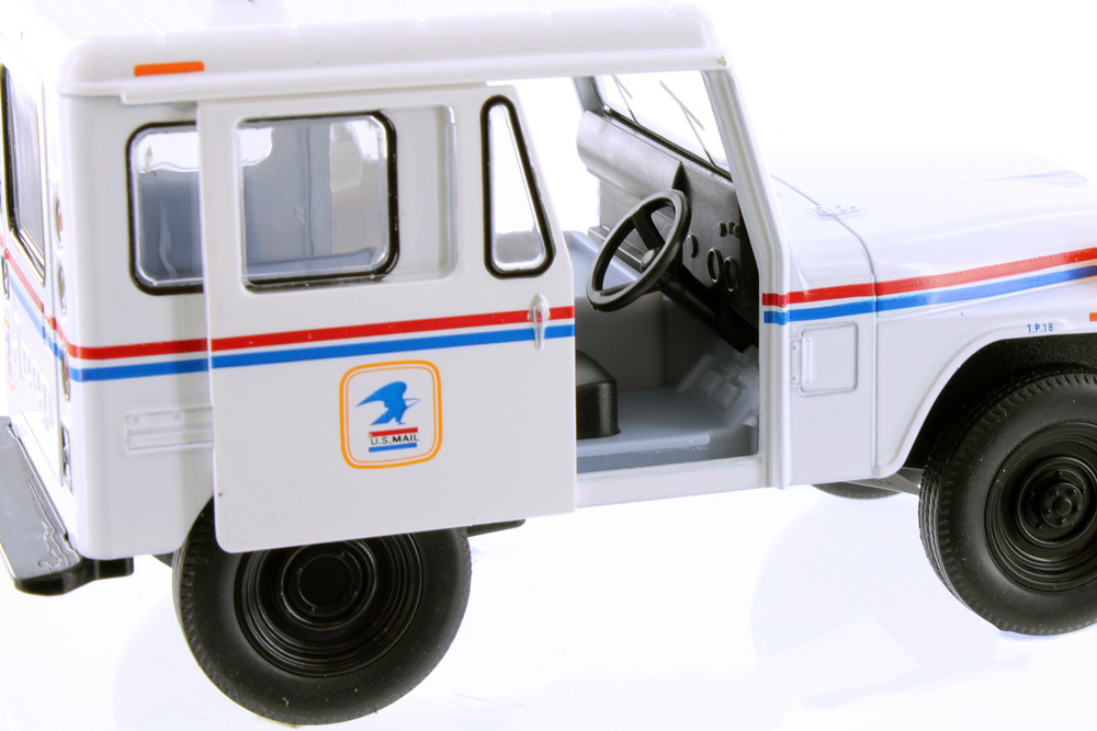 KinSMART 1台売り 白 1/26 1971 ジープ DJ-5B ミニカー jeep 新品 プルバック USPS 郵便配達