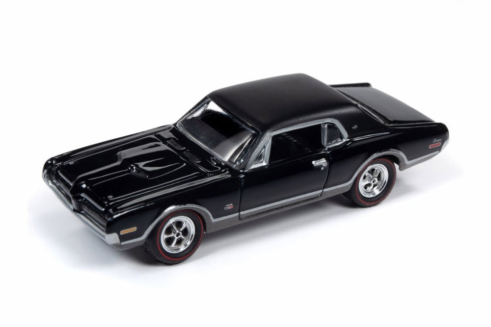 1968 Mercury Cougar GTE, Onyx Black - Round 2 JLMC021/48B - 1/64 scale Diecast Model Toy Car