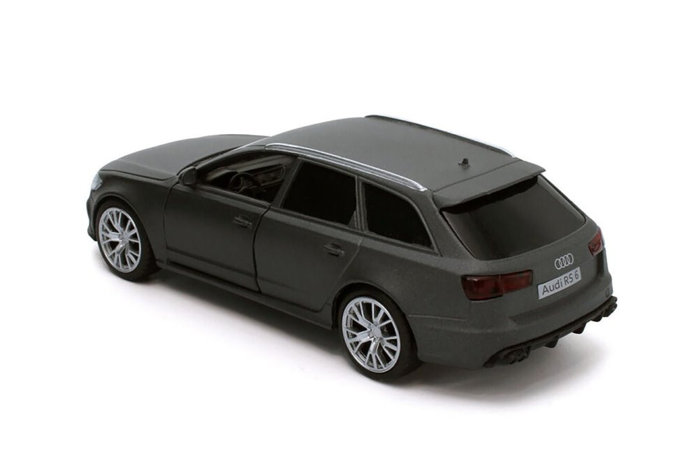2017 Audi RS6, Matte Gray - Showcasts TM012002 - 1/36 scale Diecast Model Toy Car