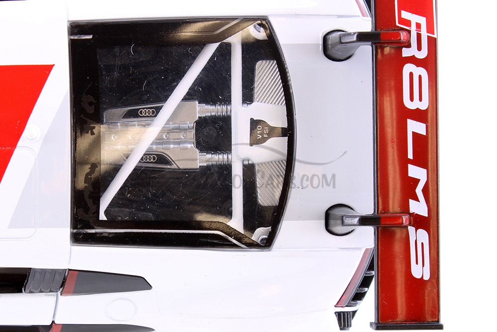 Audi R8 LMS, White - Showcasts 68262D - 1/24 scale Diecast Model