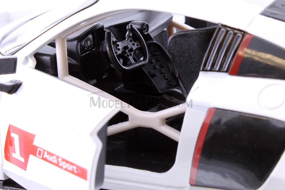 Audi R8 LMS, White - Showcasts 68262D - 1/24 scale Diecast Model