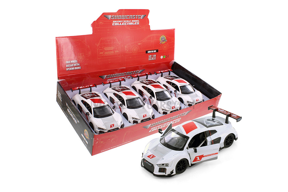 Audi R8 LMS, White - Showcasts 68262D - 1/24 scale Diecast Model