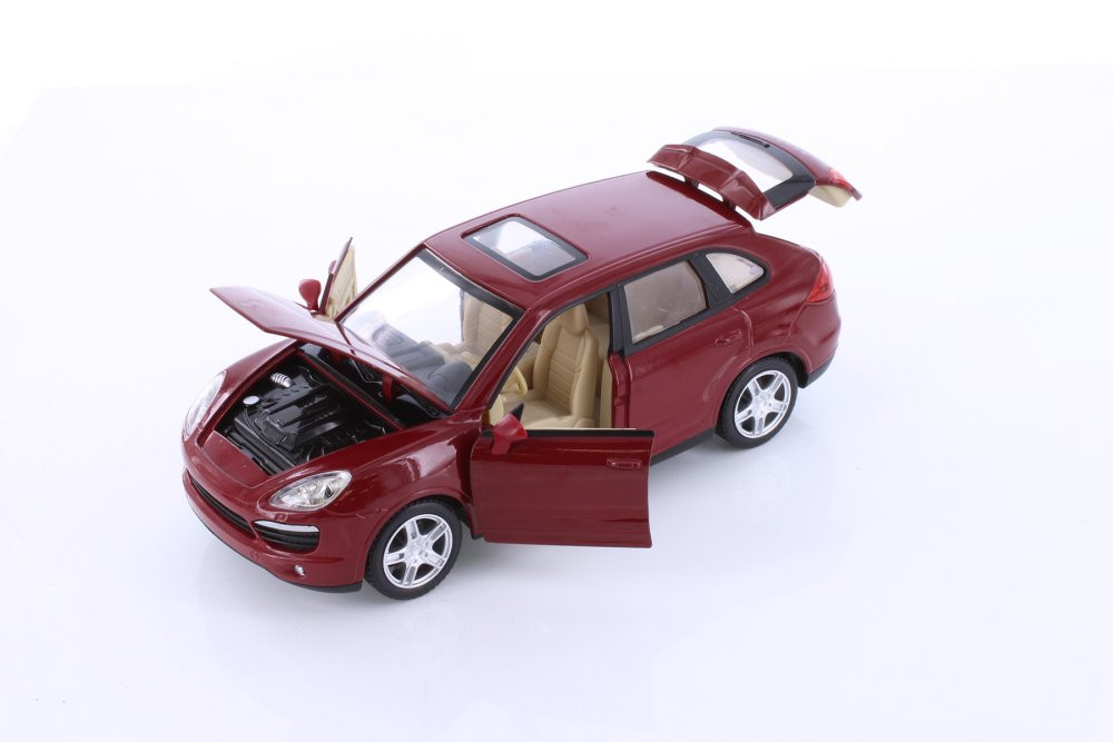 Porsche Cayenne S, Red - Showcasts 68241D - 1/24 scale Diecast Model Toy Car