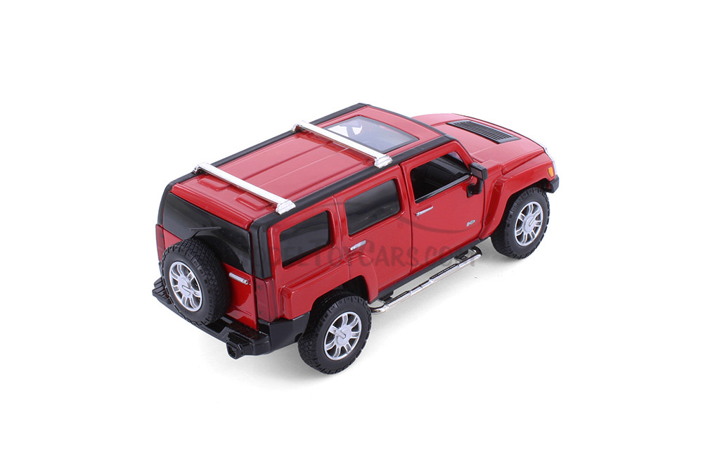 Hummer H3, Red - Showcasts 68240D - 1/24 scale Diecast Model Toy Car