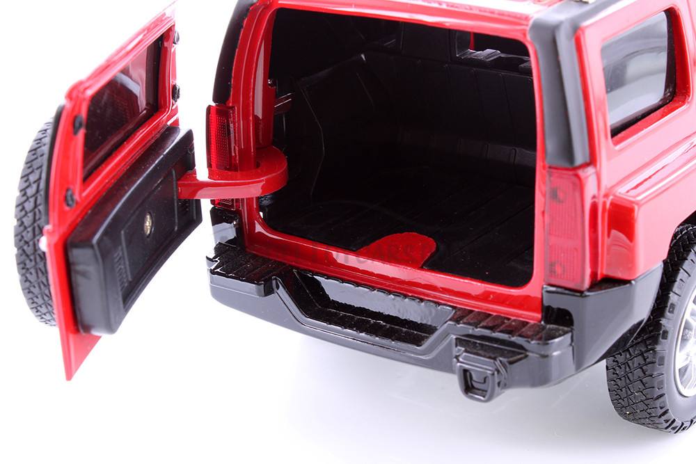 Hummer H3, Red - Showcasts 68240D - 1/24 scale Diecast Model Toy