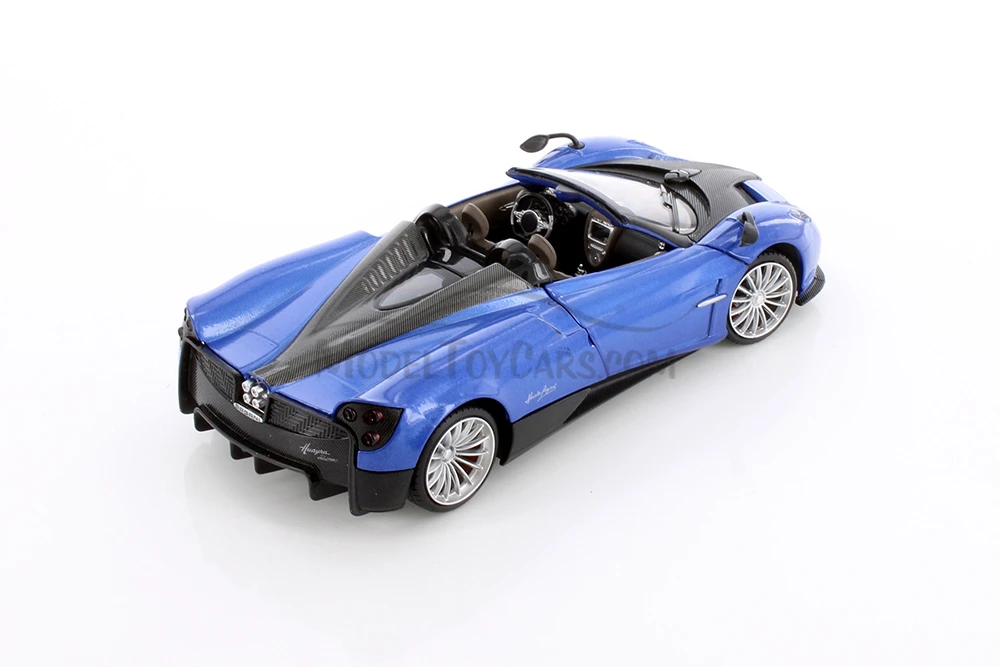 Pagani Huayra Roadster, Blue - Showcasts 68264D - 1/24 scale Diecast Model Toy Car