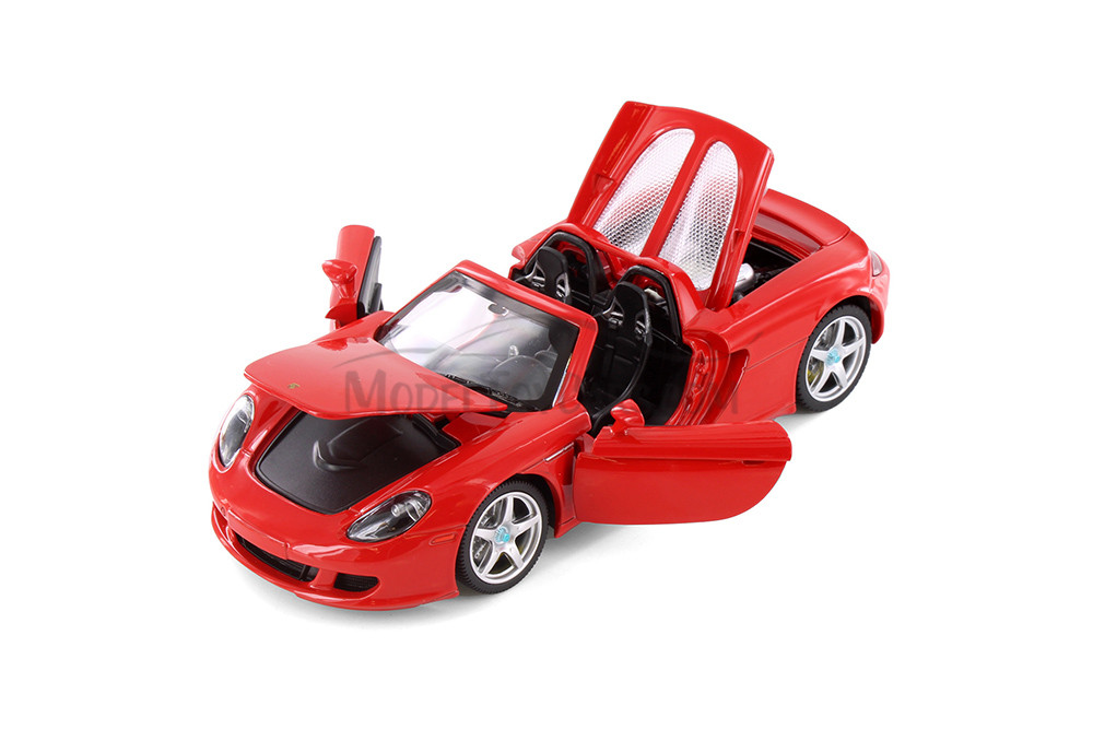 Porsche Carrera GT, Red - Showcasts 68242D - 1/24 scale Diecast Model Toy Car