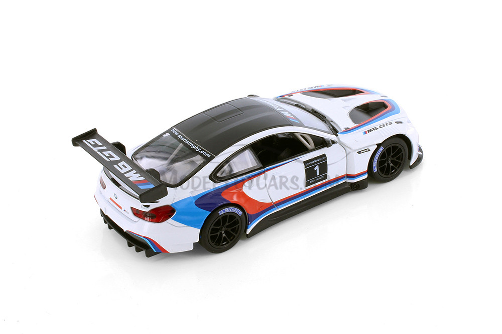 BMW M6 GT3, White - Showcasts 68255D - 1/24 scale Diecast Model