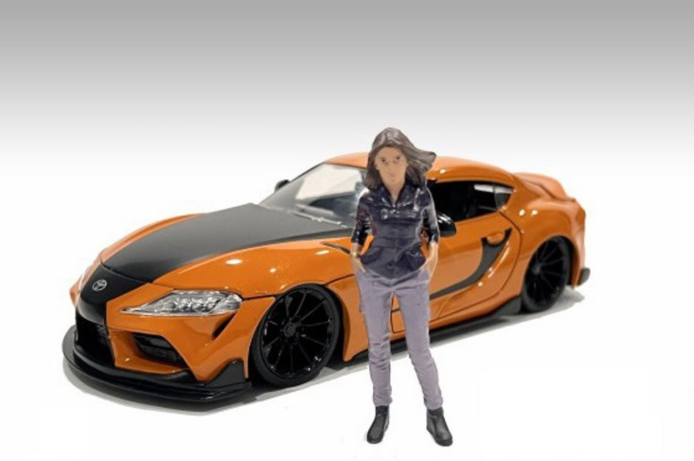 Car Meet 3 Figure 5, Blue - American Diorama 76430 - 1/24 scale