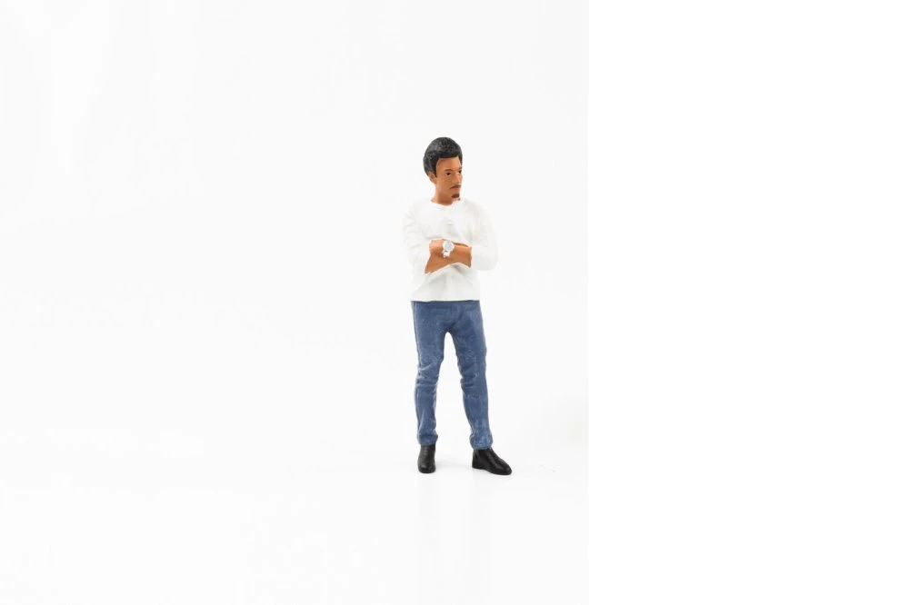 Car Meet 3 Figure 8, White - American Diorama 76433 - 1/24 scale Figurine - Diorama Accessory
