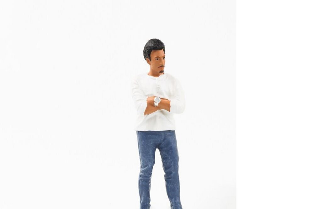 Car Meet 3 Figure 8, White - American Diorama 76433 - 1/24 scale Figurine - Diorama Accessory