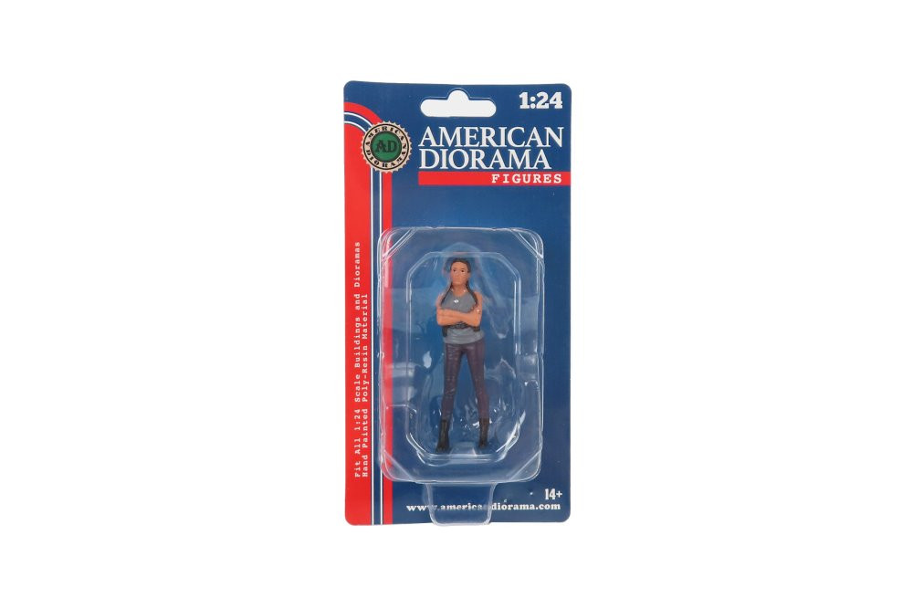 Car Meet 3 Figure 7, Gray - American Diorama 76432 - 1/24 scale Figurine - Diorama Accessory