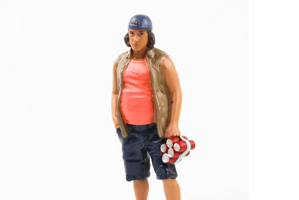 Campers Figure 2, Brown - American Diorama 76435 - 1/24 scale Figurine - Diorama Accessory