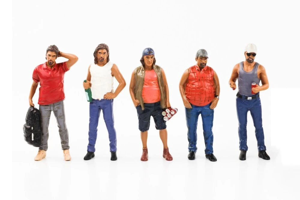 Campers Figure 2, Brown - American Diorama 76435 - 1/24 scale Figurine - Diorama Accessory