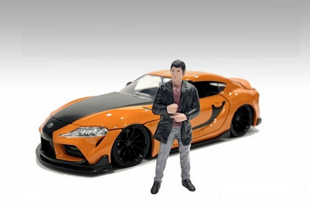 Car Meet 3 Figure 3, Black - American Diorama 76328 - 1/18 scale Figurine - Diorama Accessory