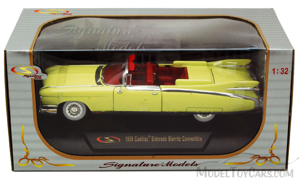 1959 Cadillac Eldorado Biarritz Convertible, Yellow - Signature Models 32350 - 1/32 Diecast Car