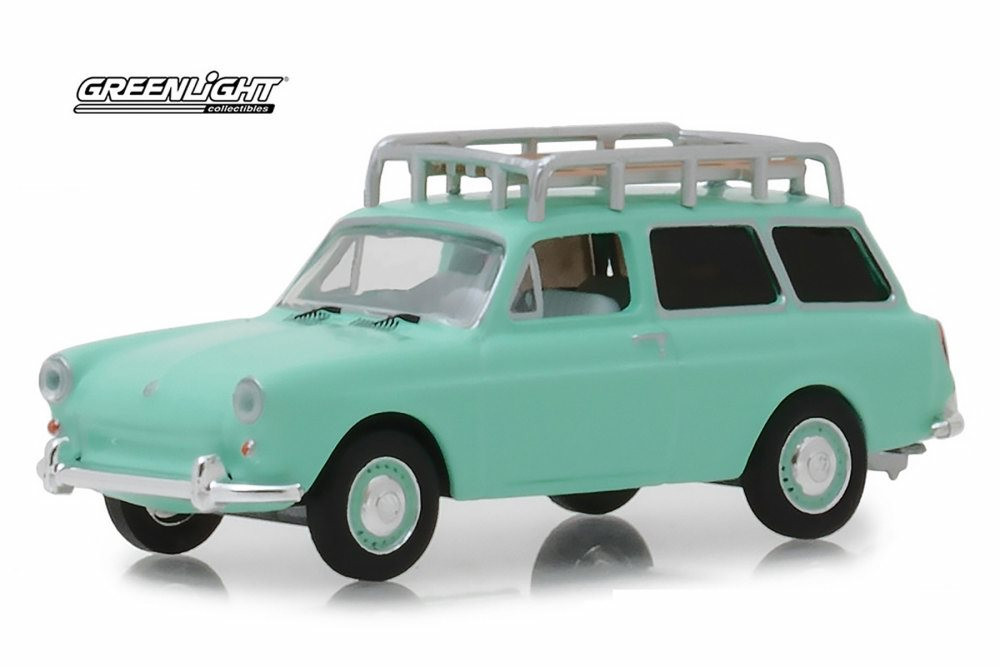 1965 Volkswagen Type 3 Squareback, Birch Green - Greenlight 29930C