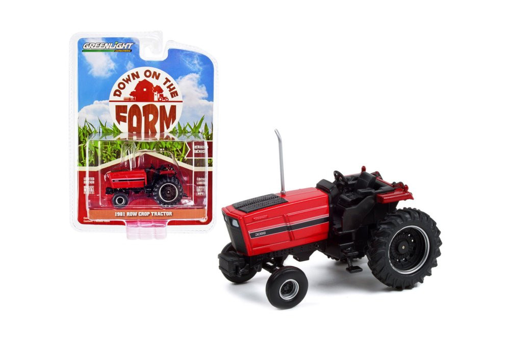 1981 3088 Row Crop Tractor, Red - Greenlight 48060C/48 - 1/64 scale Diecast Model Toy Car