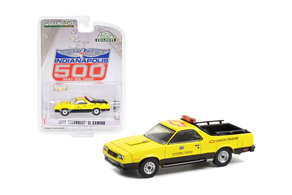 1986 Chevy El Camino SS, Yellow - Greenlight 30311/48 - 1/64 scale