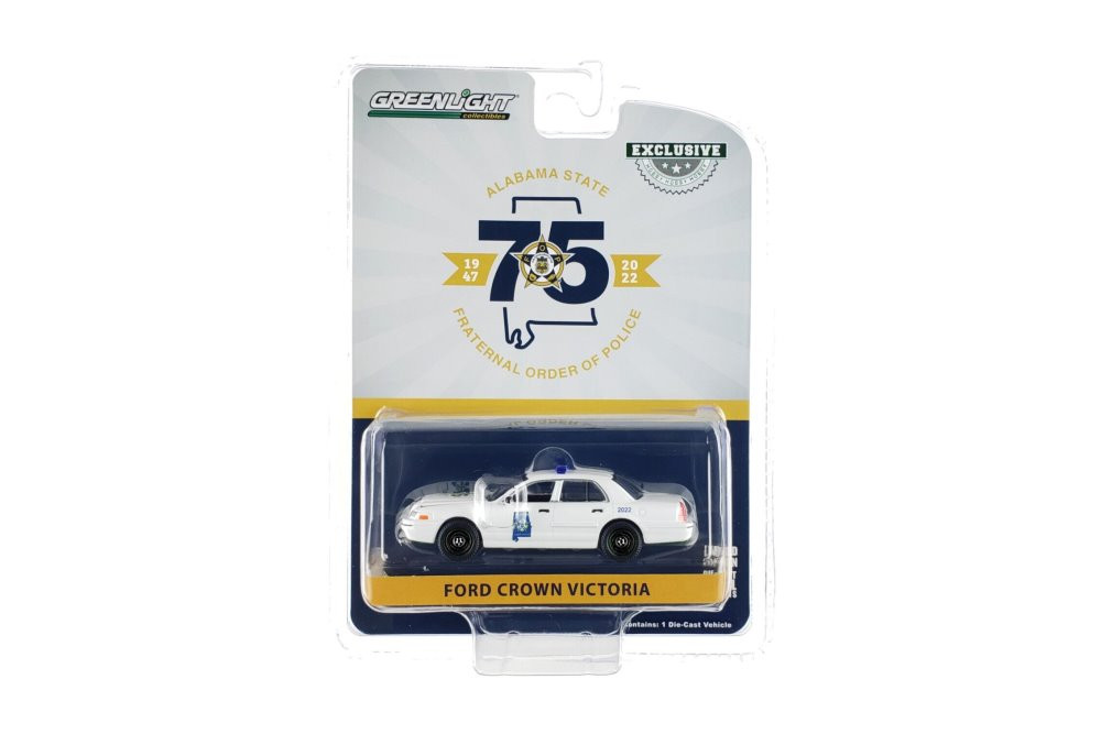 2008 Ford Crown Victoria Police Interceptor, White - Greenlight 30351 - 1/64 scale Diecast Car